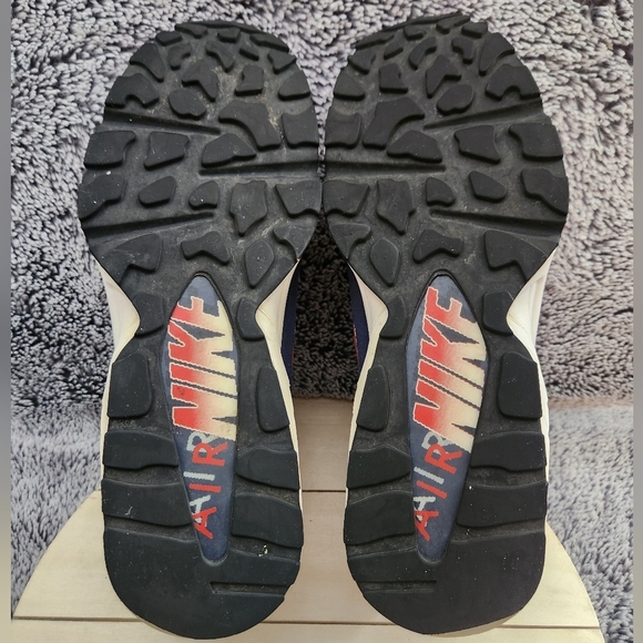 Nike Air‎ Max 93 OG Retro White Habanero Red Blue Mens Size 9 - Picture 8 of 9